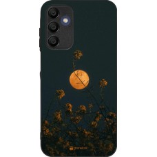 Coque Samsung Galaxy A16 - Silicone rigide noir Moon Flowers