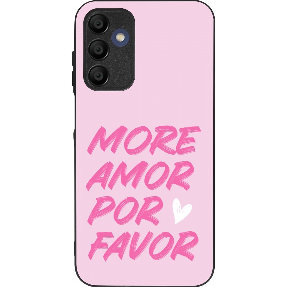 Coque Samsung Galaxy A16 - Silicone rigide noir More amor porfavor