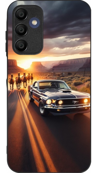 Coque Samsung Galaxy A16 - Silicone rigide noir Mustang 69 Grand Canyon