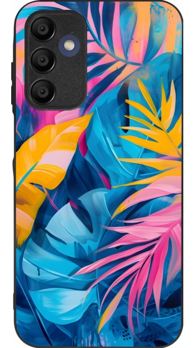 Coque Samsung Galaxy A16 - Silicone rigide noir Palms Blue