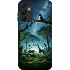 Coque Samsung Galaxy A16 - Silicone rigide noir Paradis des animaux exotiques
