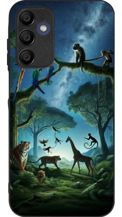 Coque Samsung Galaxy A16 - Silicone rigide noir Paradis des animaux exotiques
