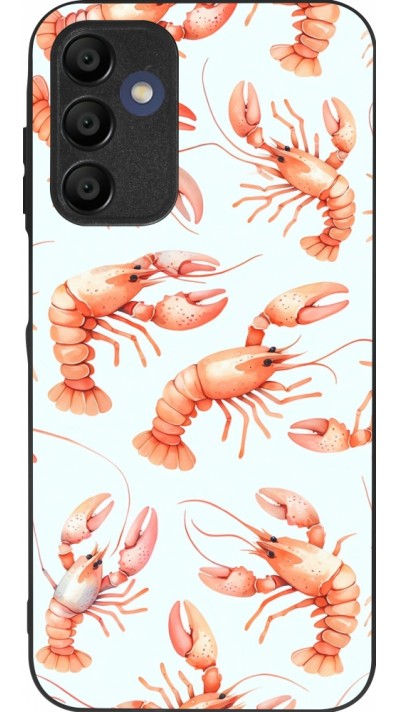Coque Samsung Galaxy A16 - Silicone rigide noir Pattern de homards pastels