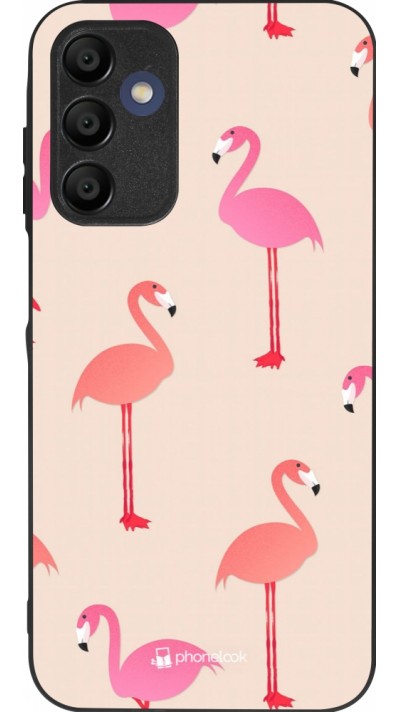 Coque Samsung Galaxy A16 - Silicone rigide noir Pink Flamingos Pattern