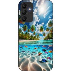 Coque Samsung Galaxy A16 - Silicone rigide noir Plage Paradis