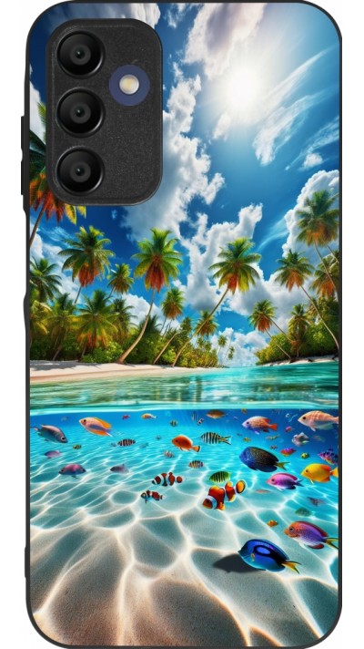 Coque Samsung Galaxy A16 - Silicone rigide noir Plage Paradis