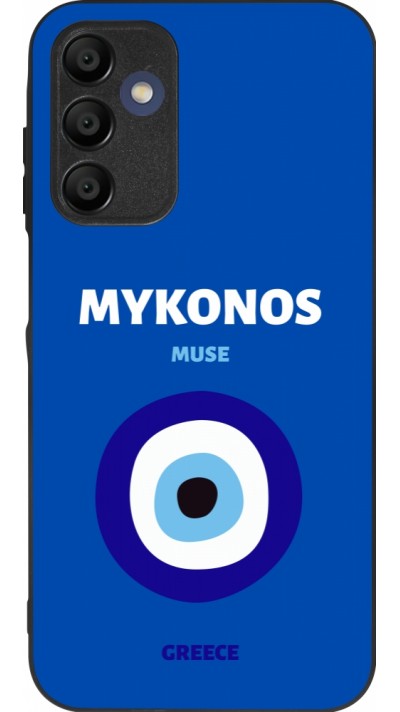 Coque Samsung Galaxy A16 - Silicone rigide noir Pop Summer Destination Mykonos