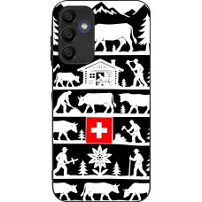 Coque Samsung Galaxy A16 - Silicone rigide noir Poya Suisse 1 noir