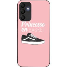 Coque Samsung Galaxy A16 - Silicone rigide noir princesse en basket