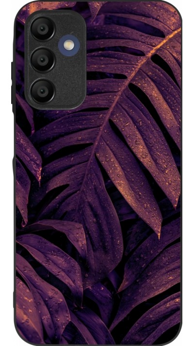 Coque Samsung Galaxy A16 - Silicone rigide noir Purple Light Leaves