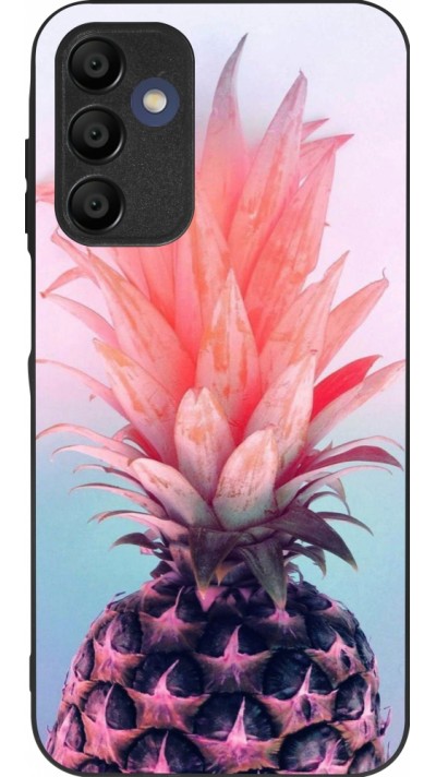Coque Samsung Galaxy A16 - Silicone rigide noir Purple Pink Pineapple