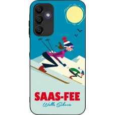 Coque Samsung Galaxy A16 - Silicone rigide noir Saas-Fee Ski Downhill