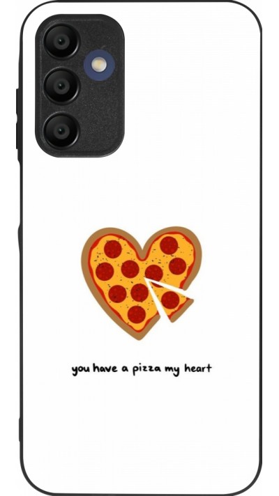 Samsung Galaxy A16 Case Hülle - Silikon schwarz Saint Valentines Day 26 You have my pizza heart