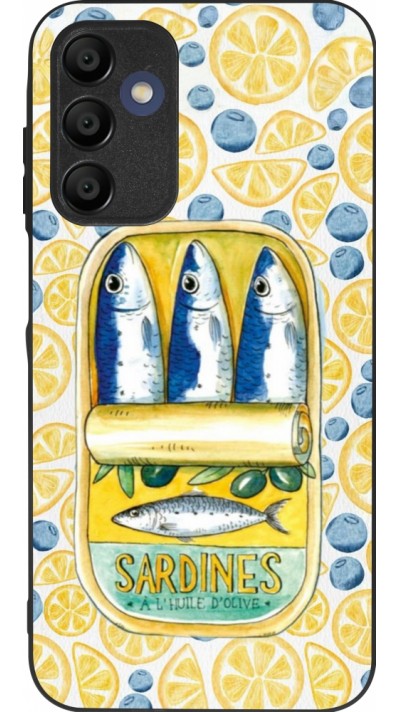 Coque Samsung Galaxy A16 - Silicone rigide noir Sardines in oil 2026