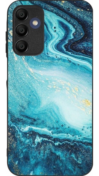 Coque Samsung Galaxy A16 - Silicone rigide noir Sea Foam Blue