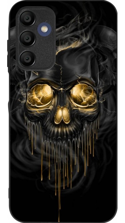 Coque Samsung Galaxy A16 - Silicone rigide noir Skull 02