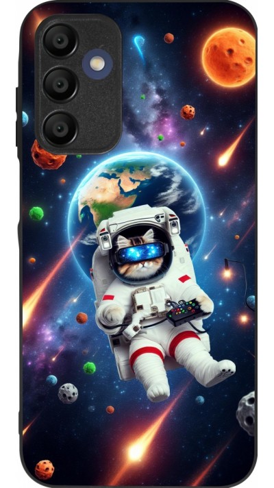 Coque Samsung Galaxy A16 - Silicone rigide noir VR SpaceCat Odyssey
