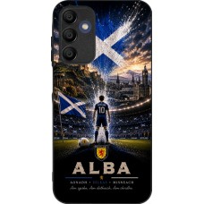 Coque Samsung Galaxy A16 - Silicone rigide noir Football Écosse splash 2026