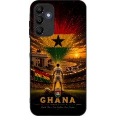 Coque Samsung Galaxy A16 - Silicone rigide noir Football Ghana splash 2026