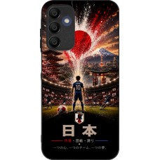 Coque Samsung Galaxy A16 - Silicone rigide noir Football Japon splash 2026