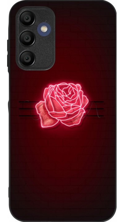 Coque Samsung Galaxy A16 - Silicone rigide noir Spring 23 neon rose