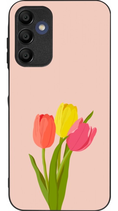Coque Samsung Galaxy A16 - Silicone rigide noir Spring 23 tulip trio