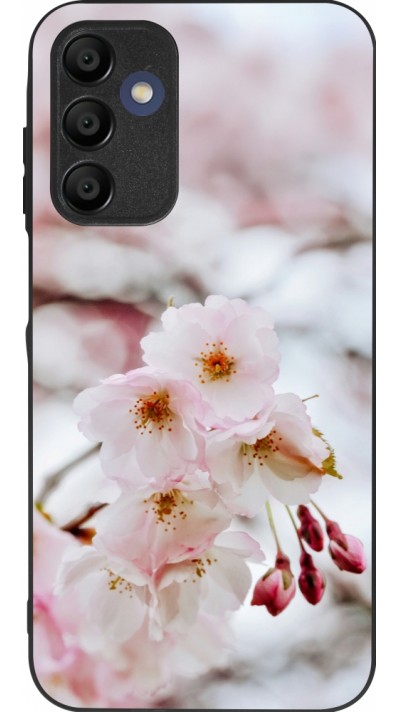 Samsung Galaxy A16 Case Hülle - Silikon schwarz Cherry tree Spring 2026