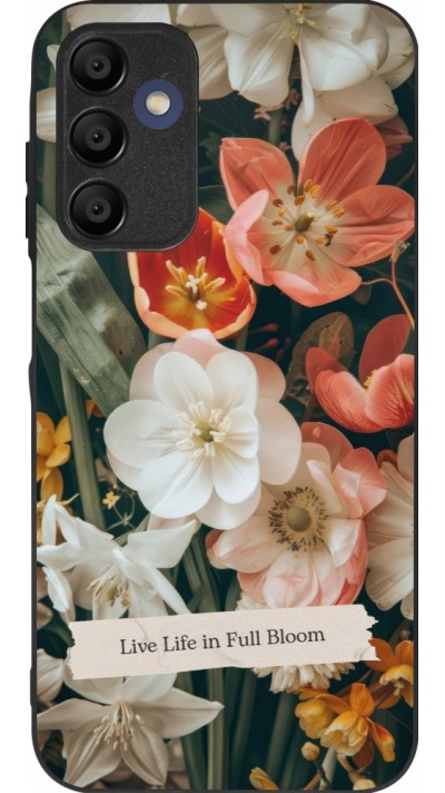 Samsung Galaxy A16 Case Hülle - Silikon schwarz Full Bloom Spring 2026