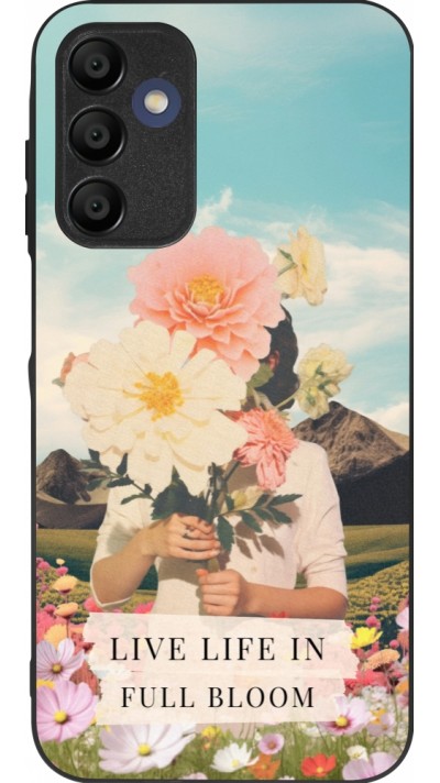 Samsung Galaxy A16 Case Hülle - Silikon schwarz Live life in full moon Spring 2026