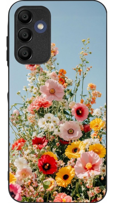 Samsung Galaxy A16 Case Hülle - Silikon schwarz Spring flowers Spring 2026