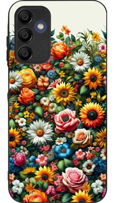 Coque Samsung Galaxy A16 - Silicone rigide noir Summer Floral Pattern