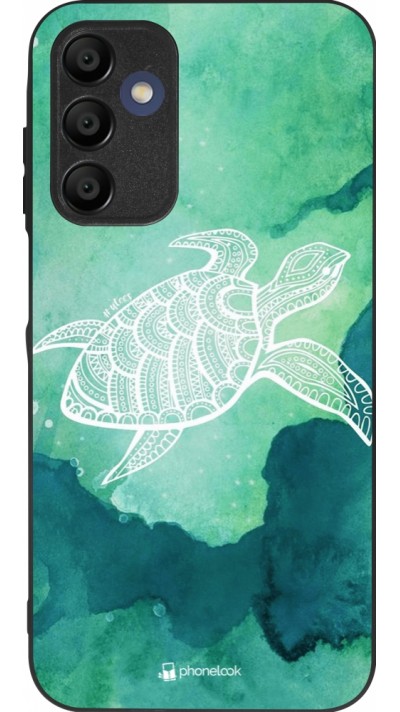 Coque Samsung Galaxy A16 - Silicone rigide noir Turtle Aztec Watercolor