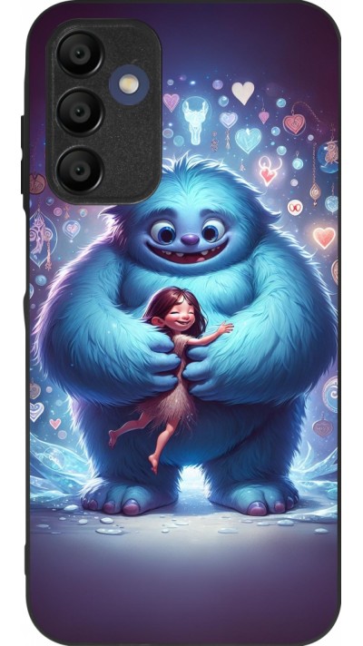 Coque Samsung Galaxy A16 - Silicone rigide noir Valentine 2024 Fluffy Love