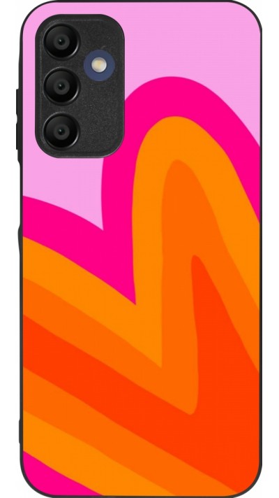 Coque Samsung Galaxy A16 - Silicone rigide noir Valentine 2024 heart gradient