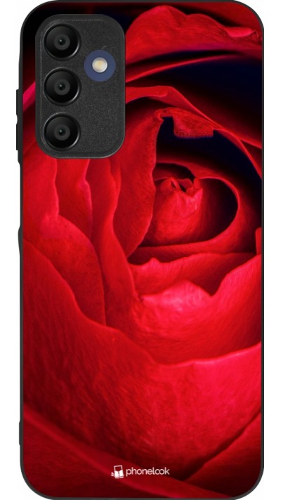 Coque Samsung Galaxy A16 - Silicone rigide noir Valentine 2022 Rose