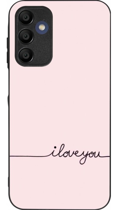 Coque Samsung Galaxy A16 - Silicone rigide noir Valentine 2023 i love you writing