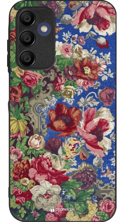 Coque Samsung Galaxy A16 - Silicone rigide noir Vintage Art Flowers