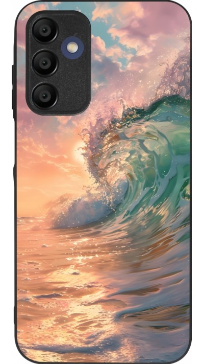 Coque Samsung Galaxy A16 - Silicone rigide noir Wave Sunset