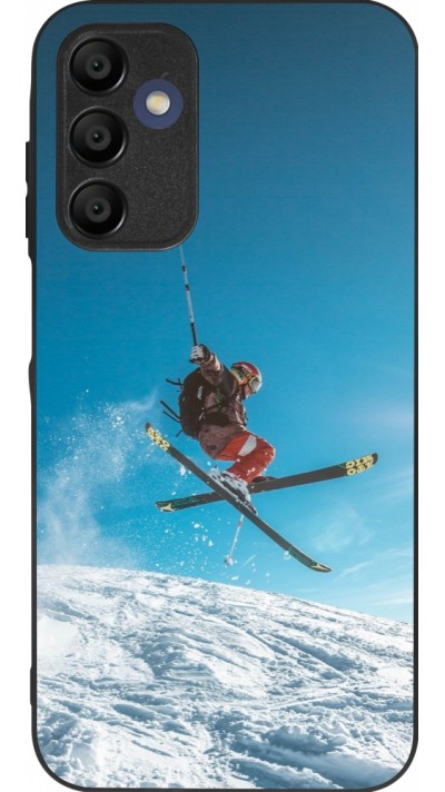 Coque Samsung Galaxy A16 - Silicone rigide noir Winter 22 Ski Jump