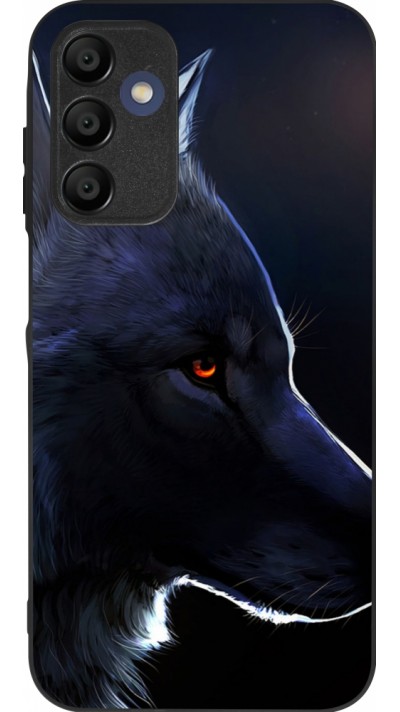 Coque Samsung Galaxy A16 - Silicone rigide noir Wolf Shape