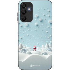 Coque Samsung Galaxy A16 - Silicone rigide noir Noël 2023 Petit Père Flocon