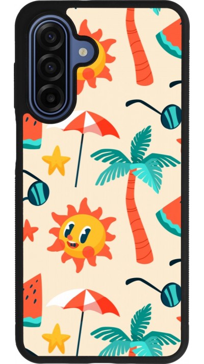 Samsung Galaxy A17 Case Hülle - Silikon schwarz Summer 2025 Pattern soleil