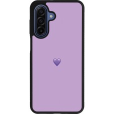 Samsung Galaxy A17 Case Hülle - Silikon schwarz Valentine 2023 purpule single heart