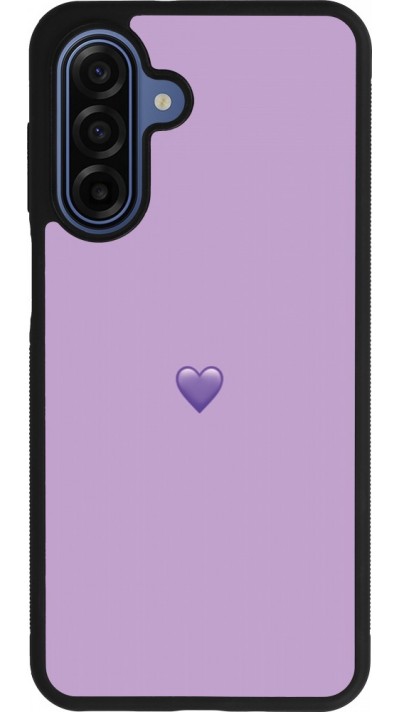 Samsung Galaxy A17 Case Hülle - Silikon schwarz Valentine 2023 purpule single heart