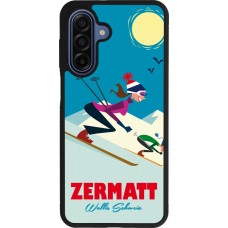 Samsung Galaxy A17 Case Hülle - Silikon schwarz Zermatt Ski Downhill