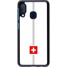 Samsung Galaxy A20e Case Hülle - Kanton CH weiss