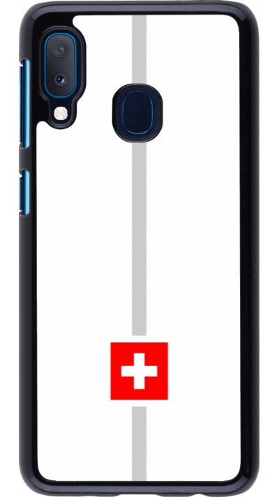 Samsung Galaxy A20e Case Hülle - Kanton CH weiss