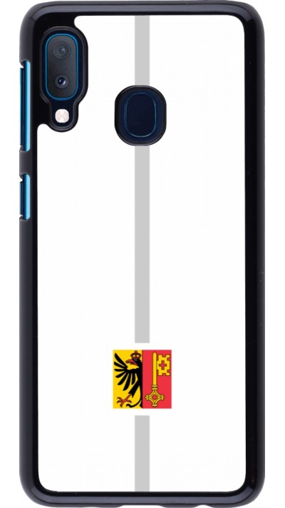 Samsung Galaxy A20e Case Hülle - Kanton GE weiss