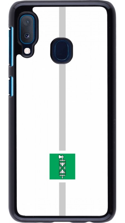 Samsung Galaxy A20e Case Hülle - Kanton SG weiss