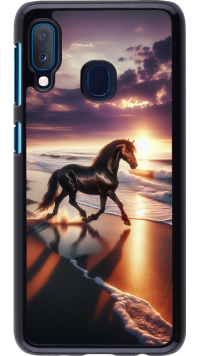 Coque Samsung Galaxy A20e - Cheval majestueux plage